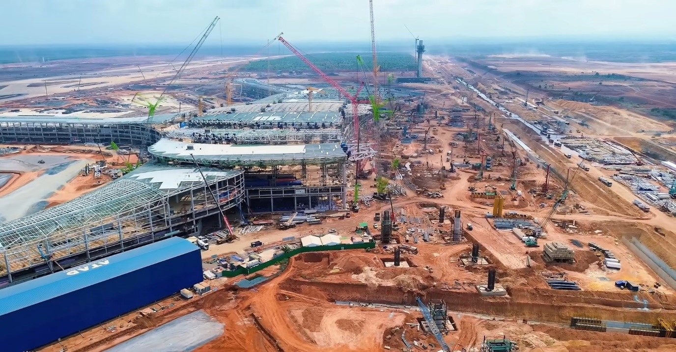 tiến độ xây dựng sân bay long thành